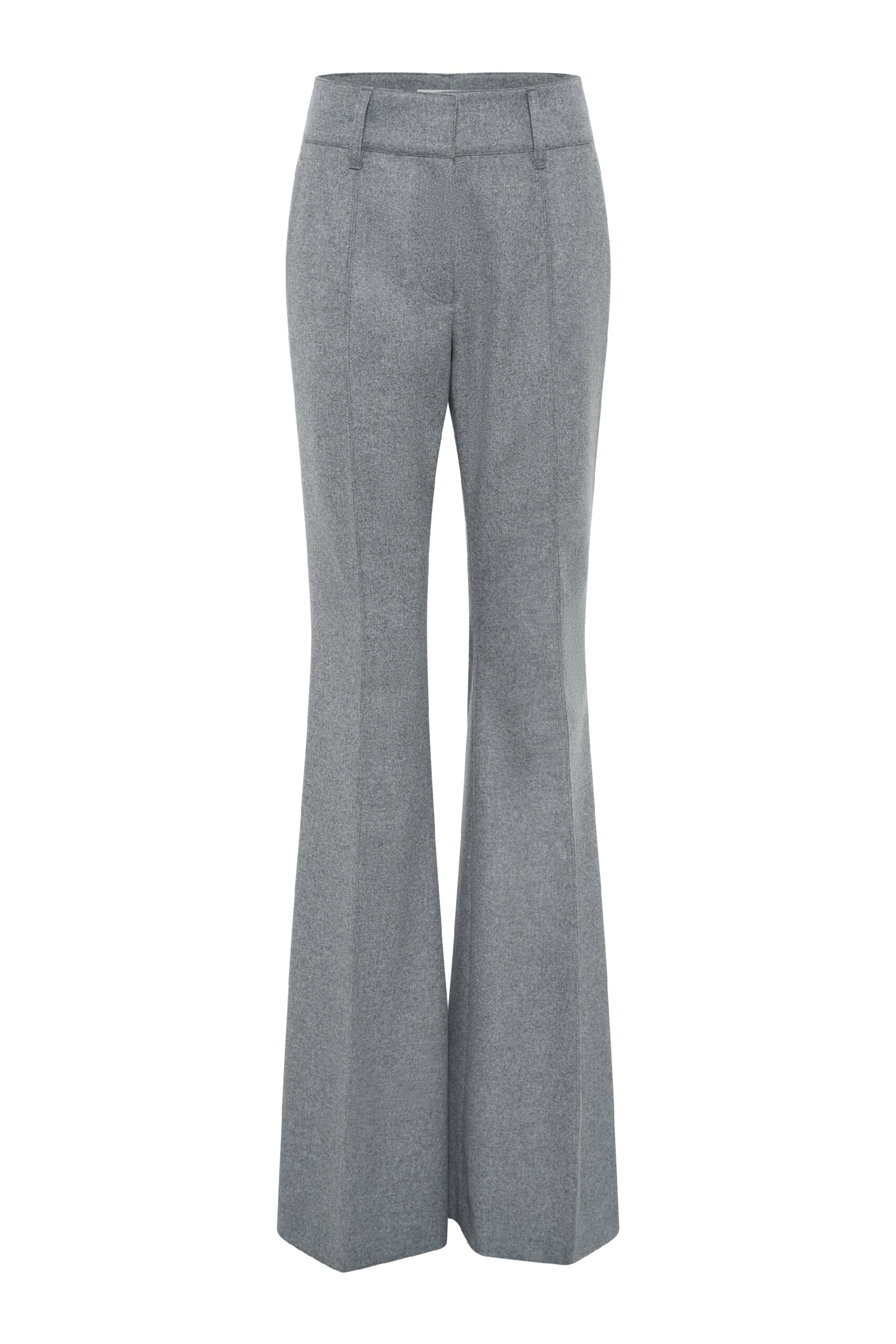 Gabriela Hearst Rhein Pant in Smoke Wool Cashmere Flannel gabriela hearst pant
