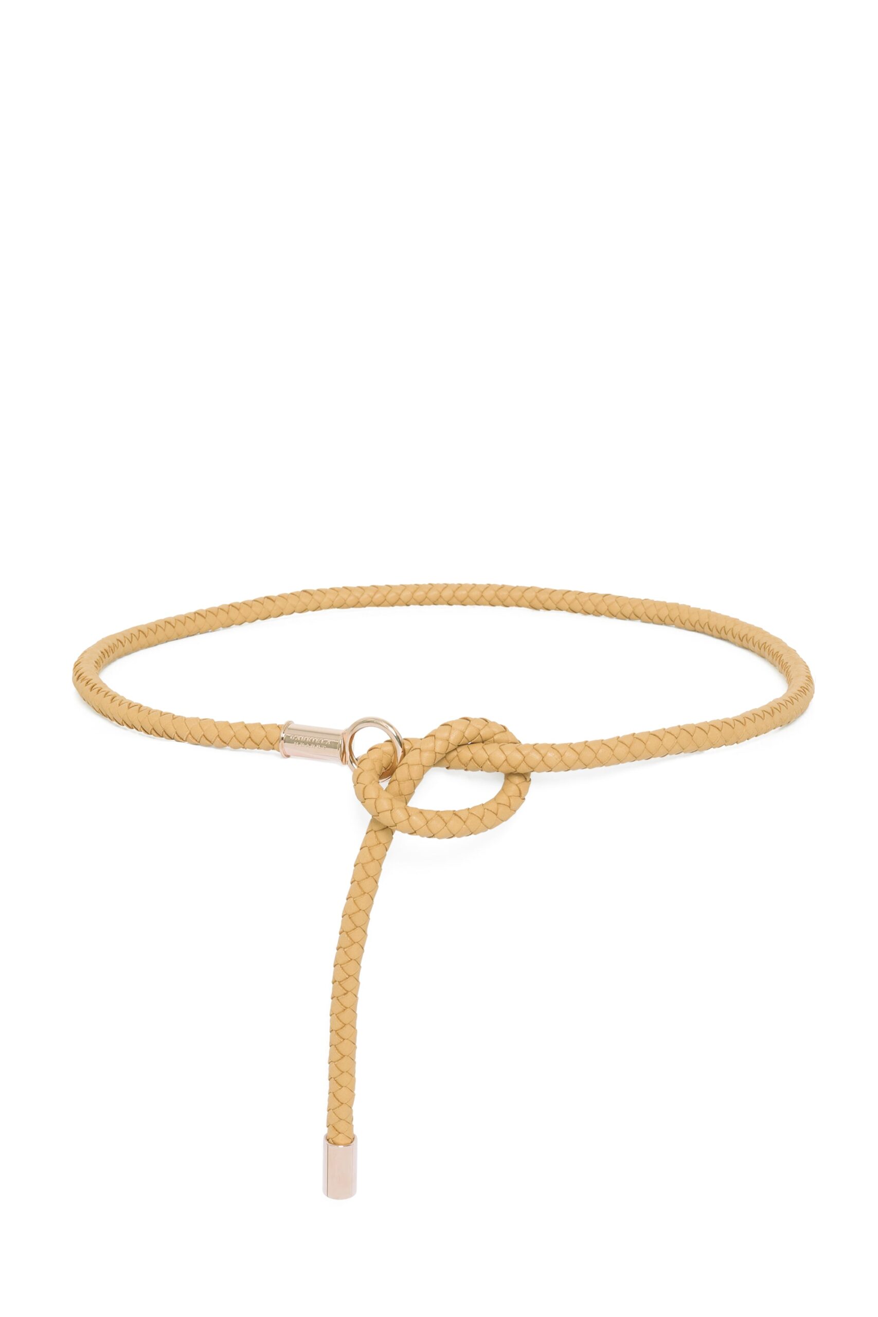 Gabriela Hearst Rope Braided Belt in Beige Nappa Leather gabriela hearst belt