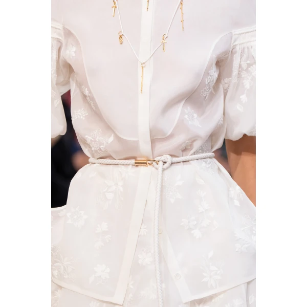 gabriela hearst belt ivory