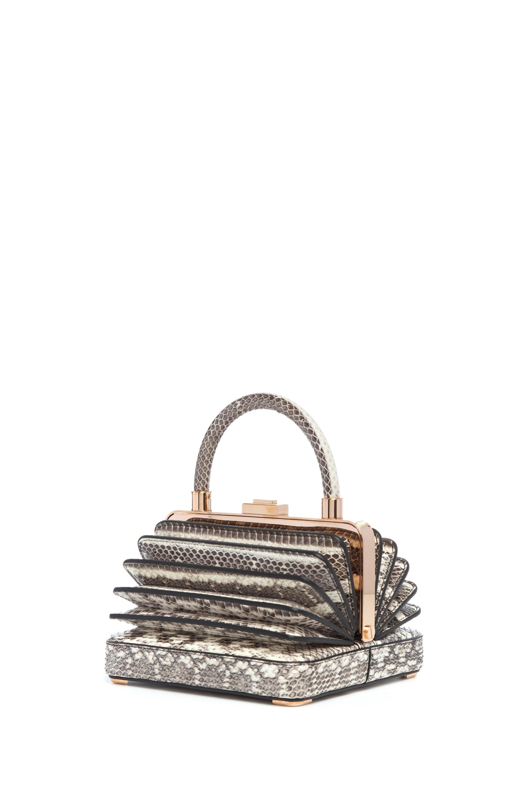 Gabriela Hearst Small Diana Bag in Black & White Snakeskin gabriela hearst bag