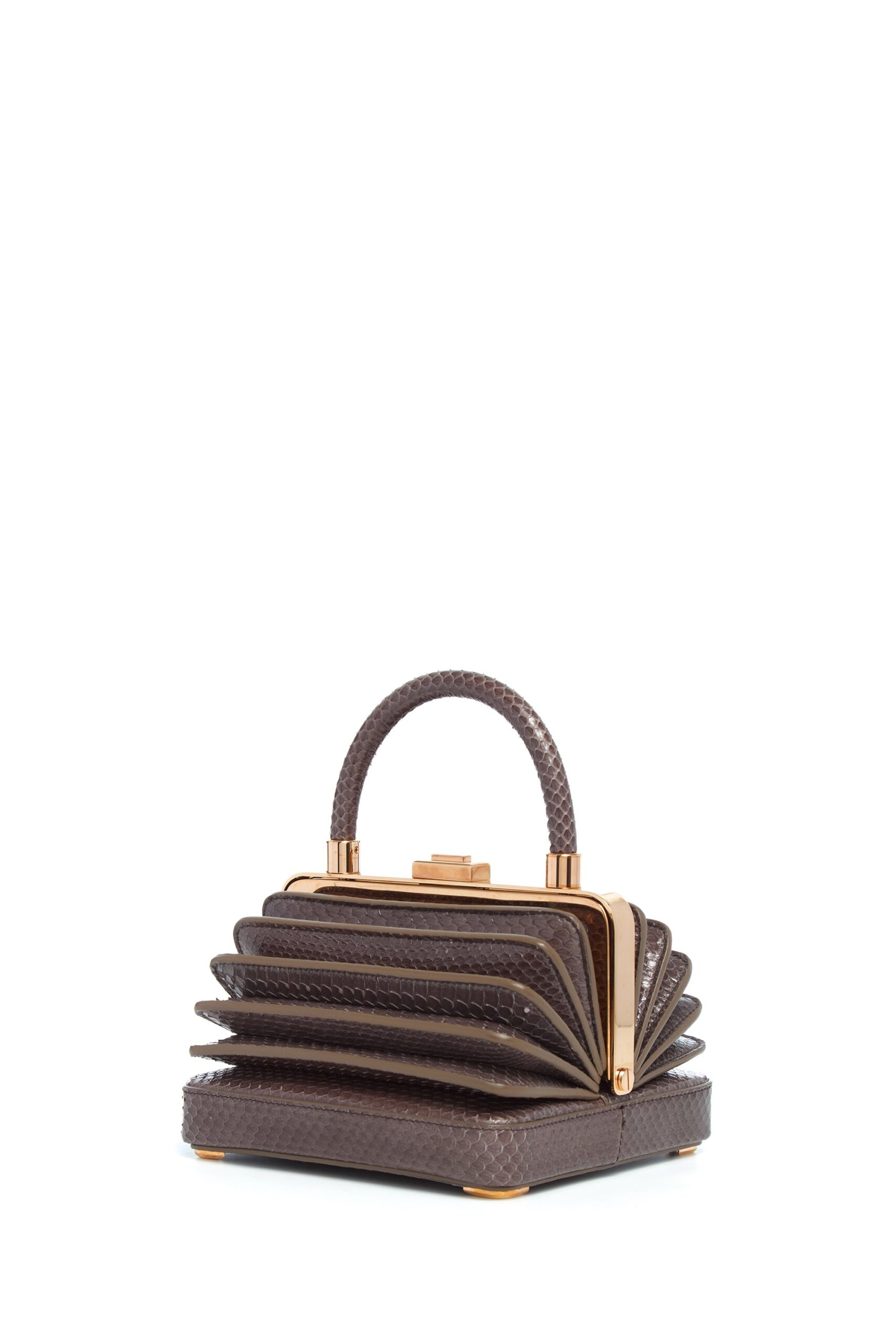Gabriela Hearst Small Diana Bag in Charcoal Snakeskin gabriela hearst bag