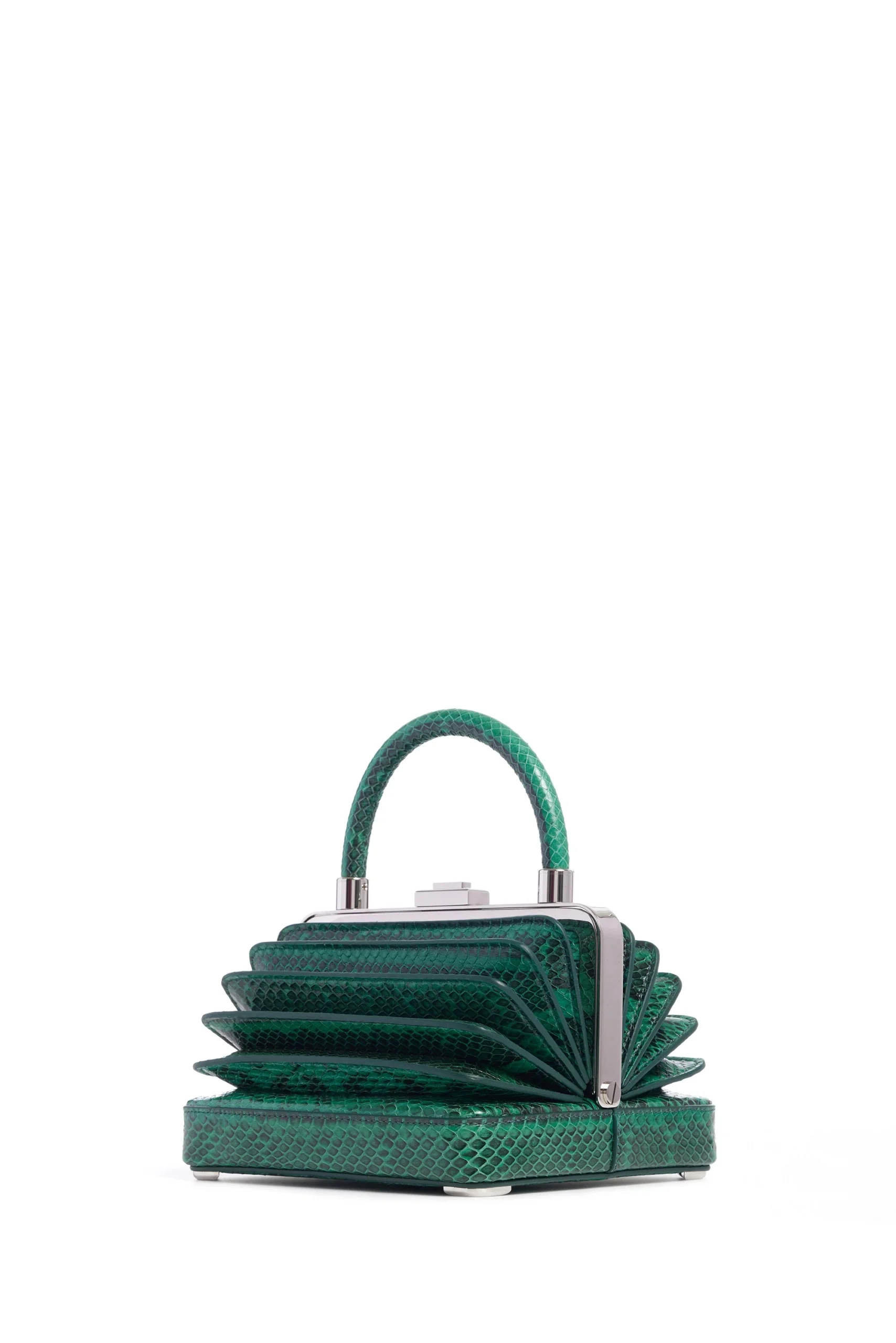 Gabriela Hearst Small Diana Bag in Green Snakeskin gabriela hearst bag