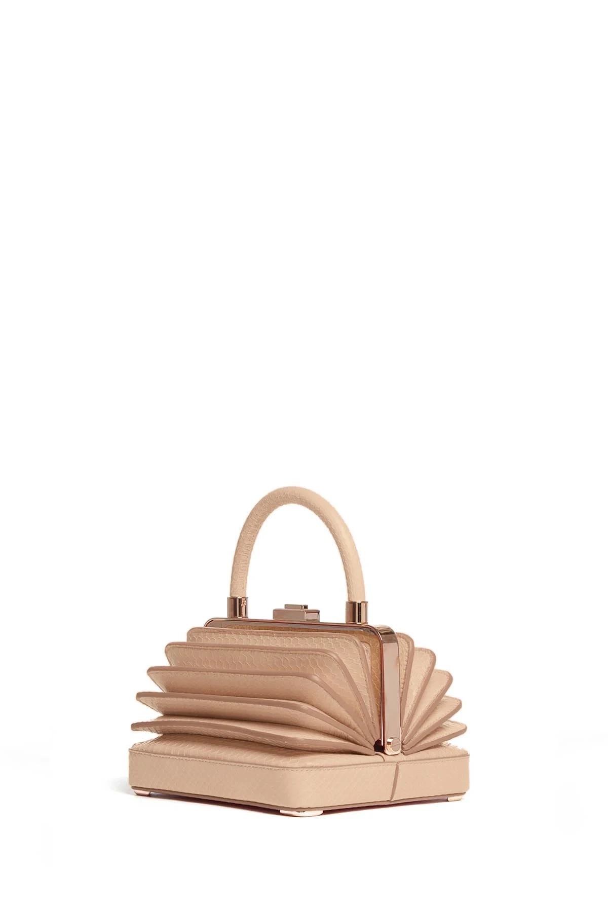 Gabriela Hearst Small Diana Bag in Nude Snakeskin gabriela hearst bag