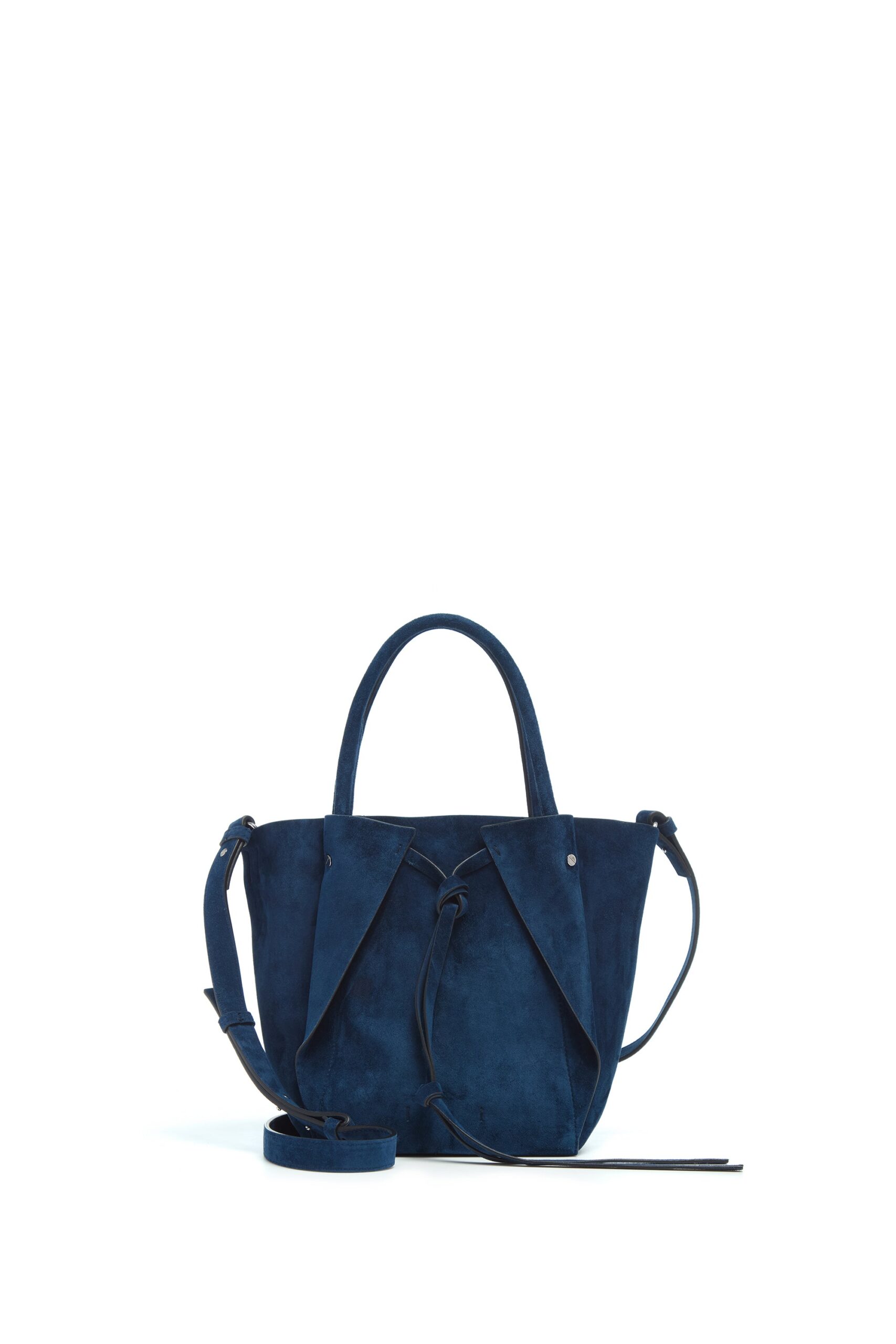 Gabriela Hearst Small Marija Tote Bag in Navy Suede gabriela hearst bag