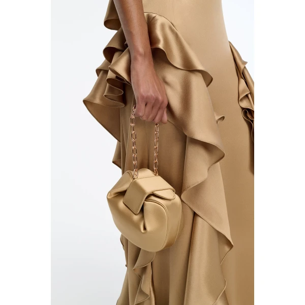 gabriela hearst clutch beige