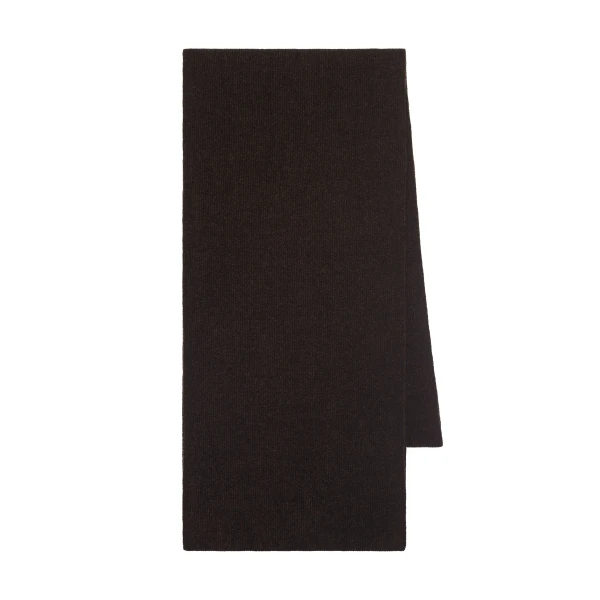 Solus Knit Scarf in Chocolate Silk