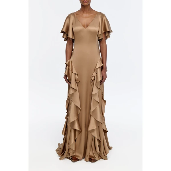 gabriela hearst dress beige