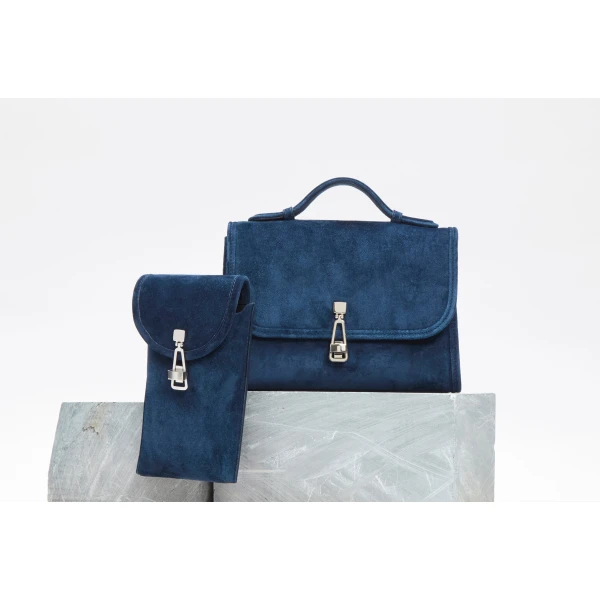 gabriela hearst pouch blue