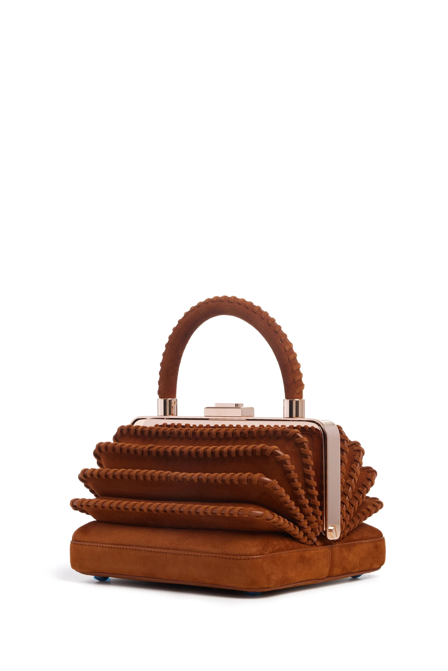 Gabriela Hearst Whipstitch Diana Bag in Cognac Suede gabriela hearst bag