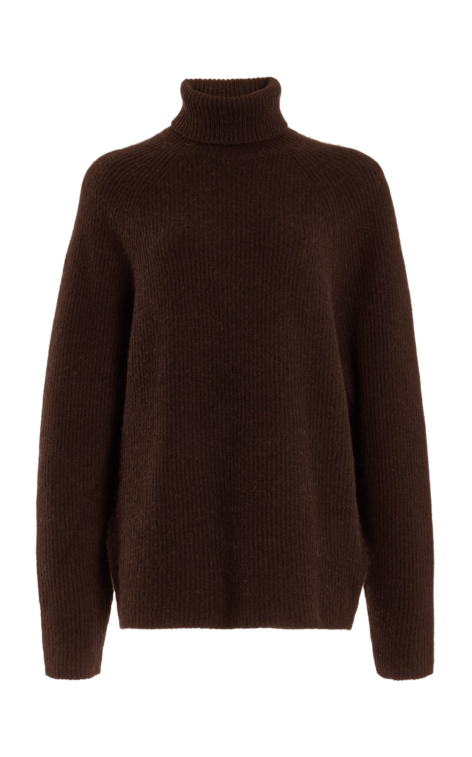 Gabriela Hearst Wigman Knit Turtleneck Sweater in Chocolate Cashmere gabriela hearst sweater
