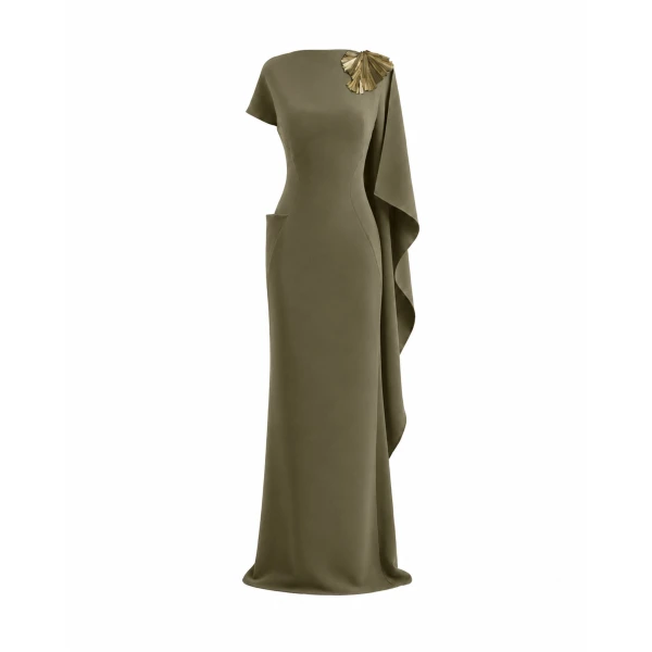 Asymmetric Cape Dress