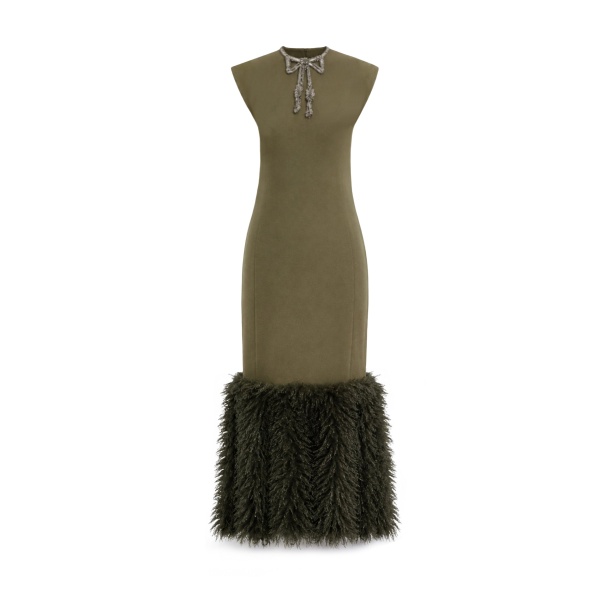 Gemy Maalouf Bow Detail Straight Dress