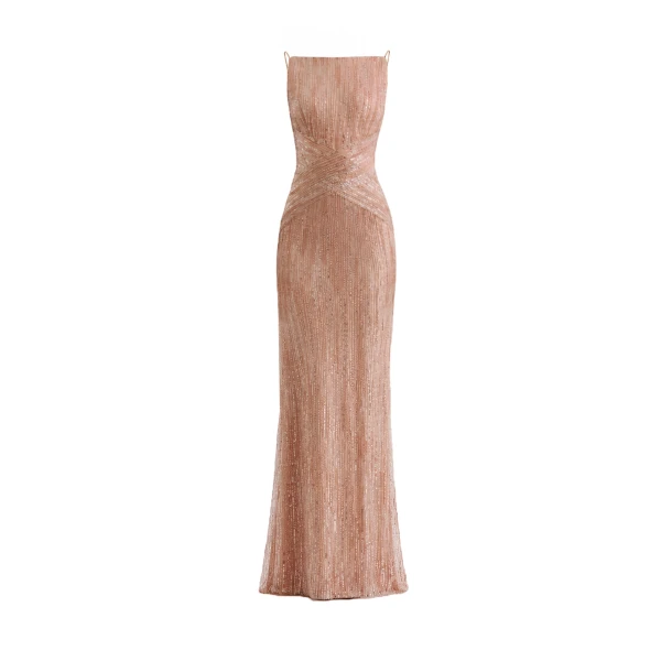 Criss-Cross Beaded Dress