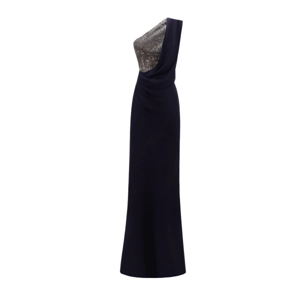 Draped One-Shoulder Dress