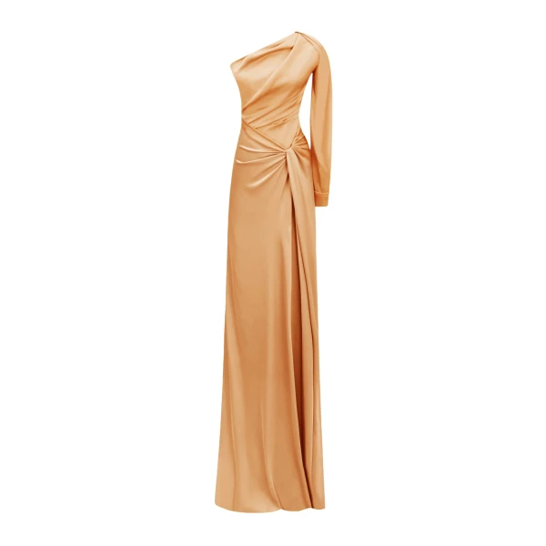One-shoulder Draped Dress