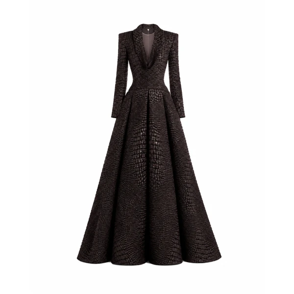 Textured V-Neck Dress