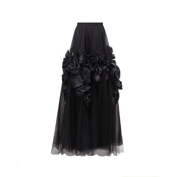 Gemy Maalouf Tulle Midi Skirt