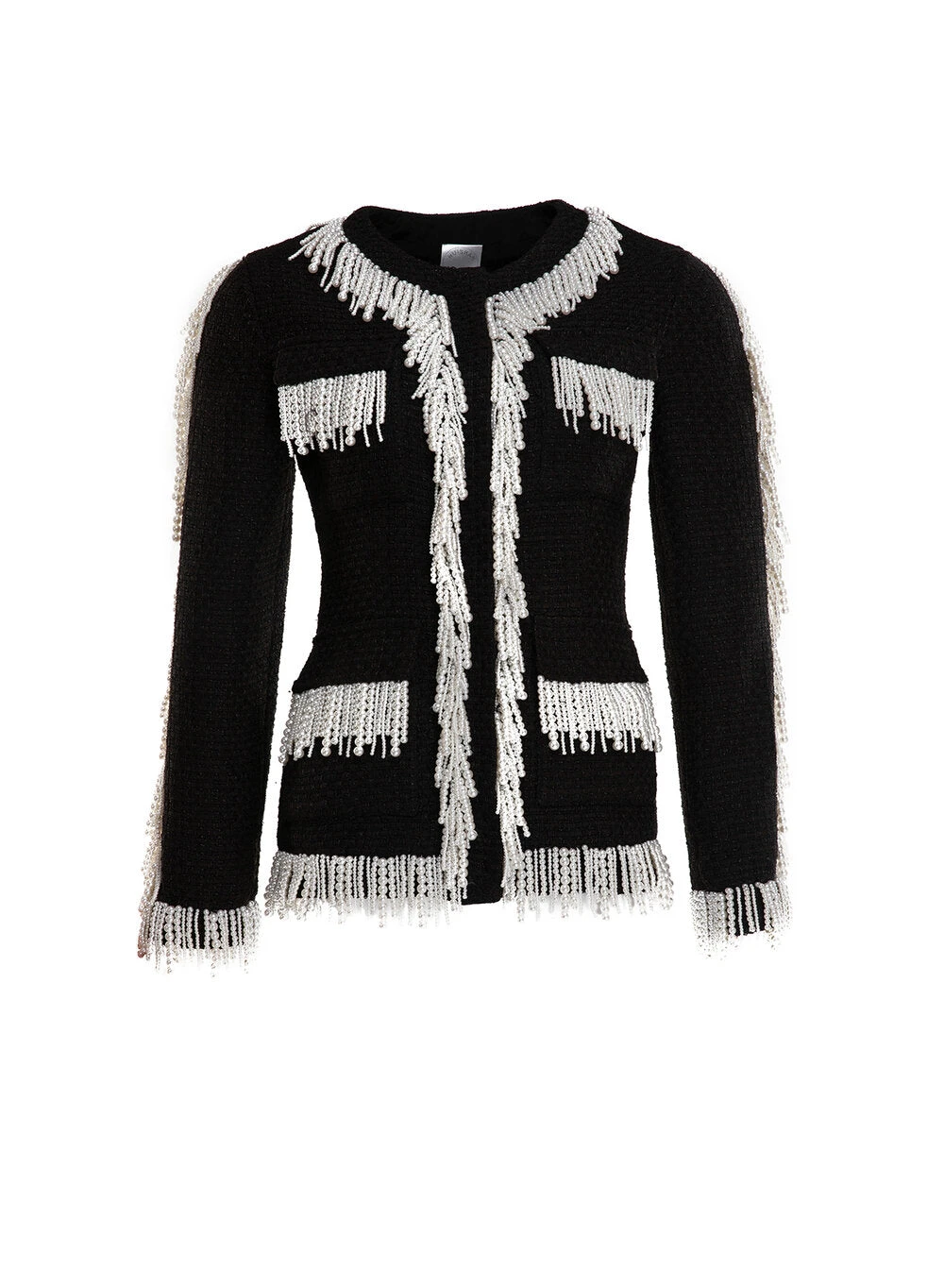 Cecil Jacket in Black White Tweed