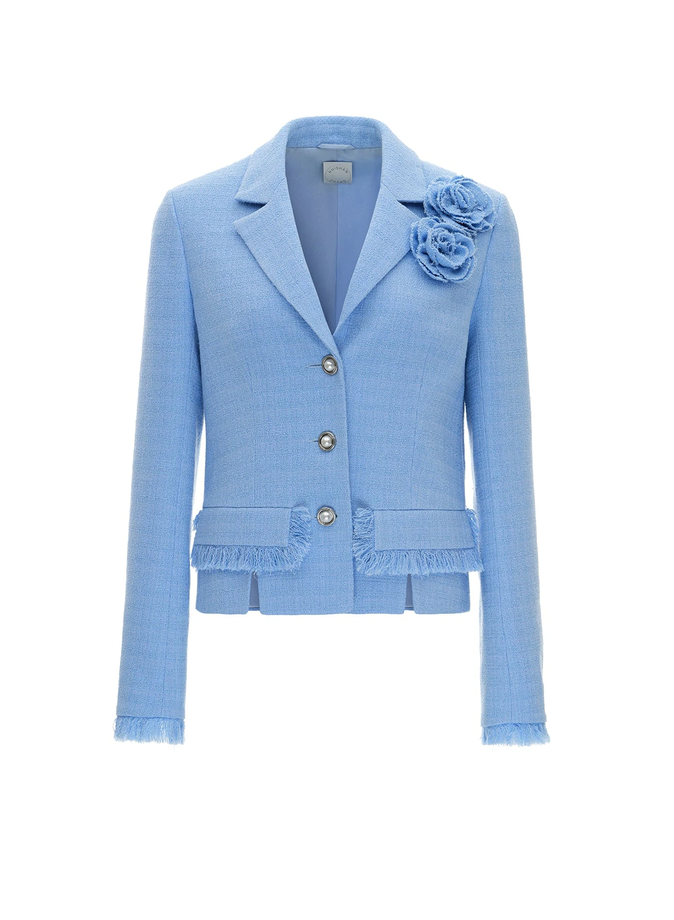 Isobel Jacket in Sky Blue Tweed