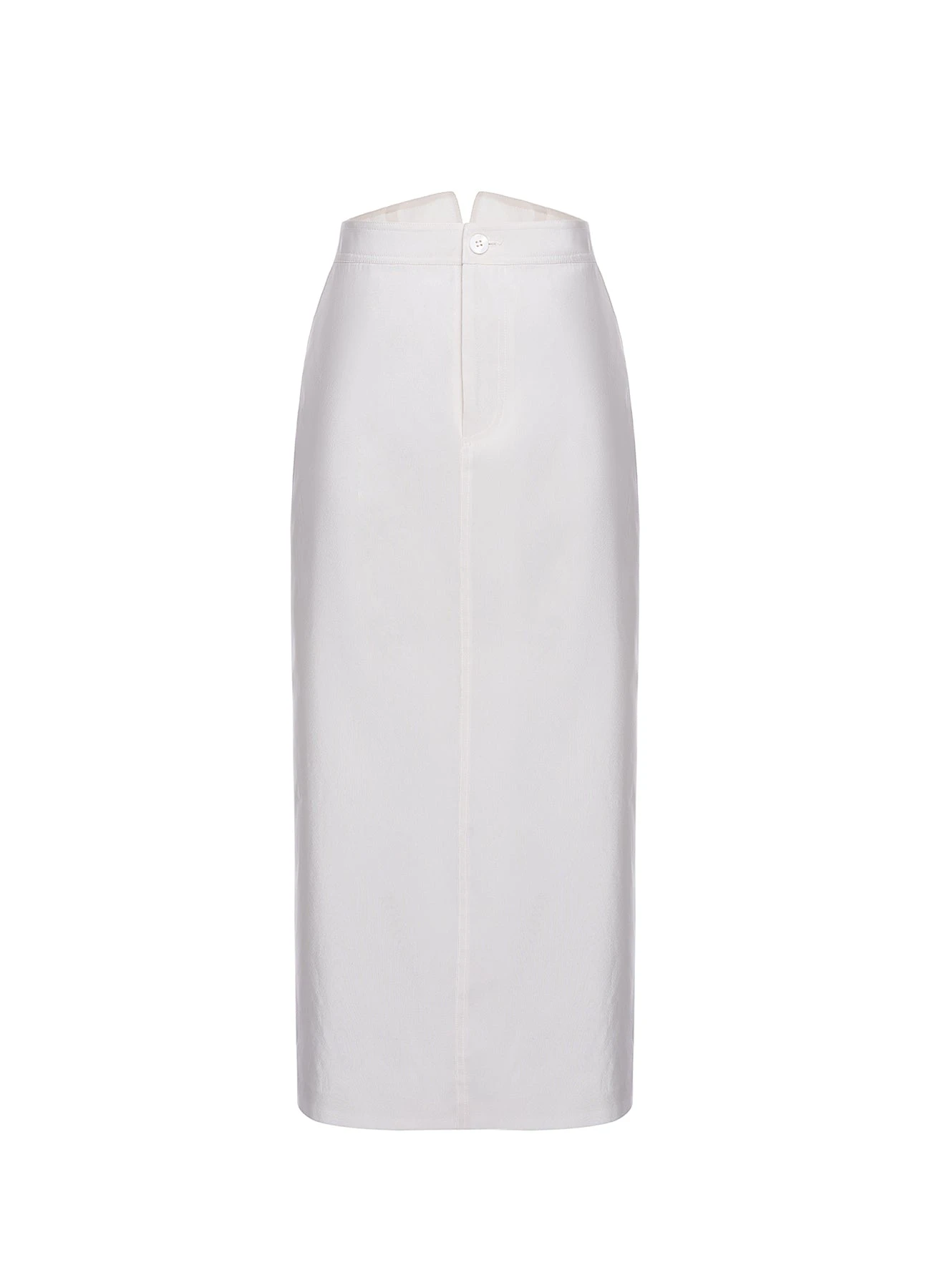 Jude Skirt in White Taffeta
