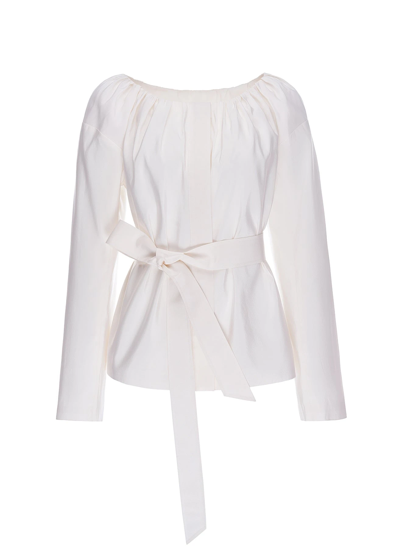 Alva Jacket in White Taffeta