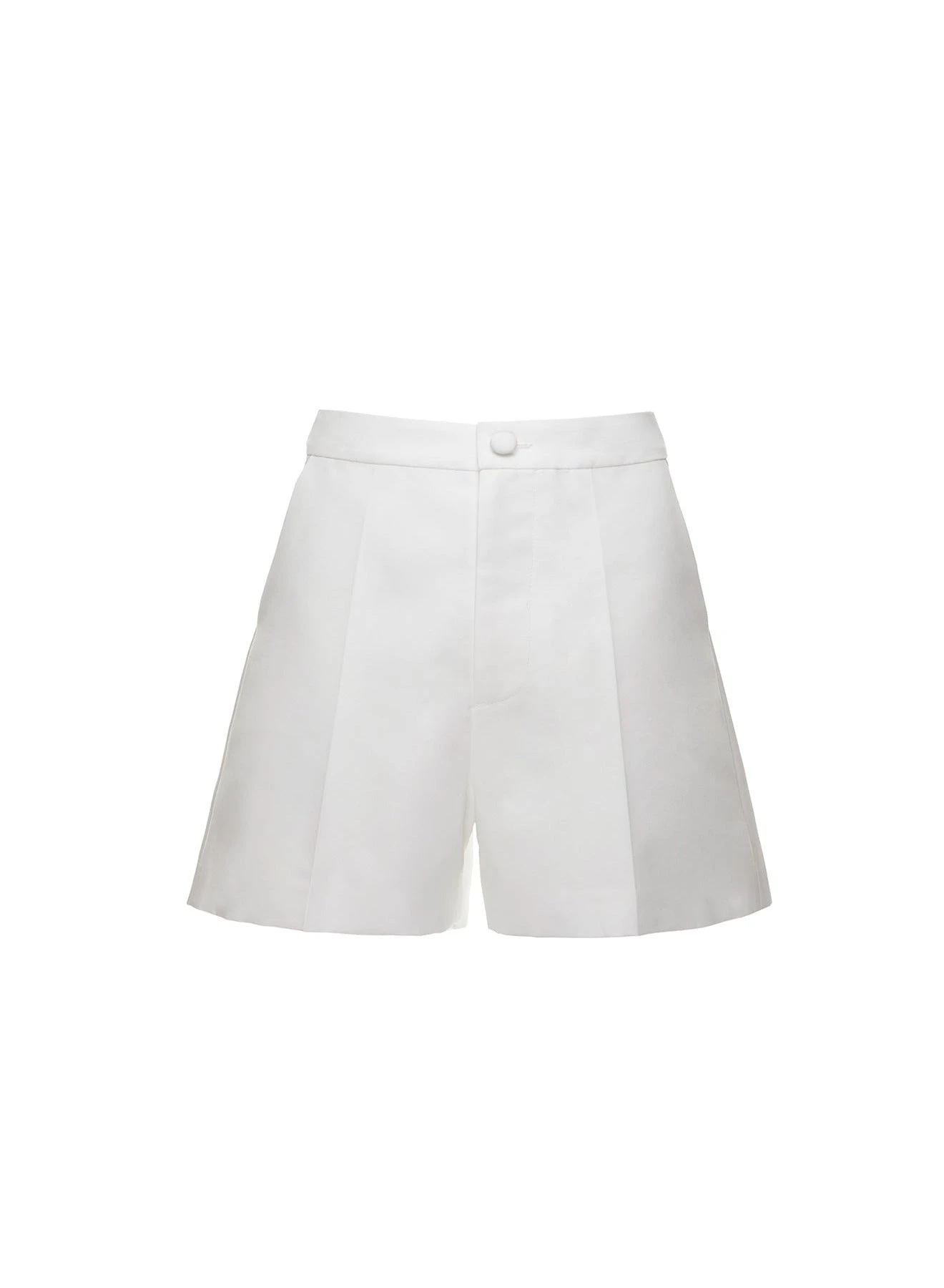 Belle Shorts in White Cotton