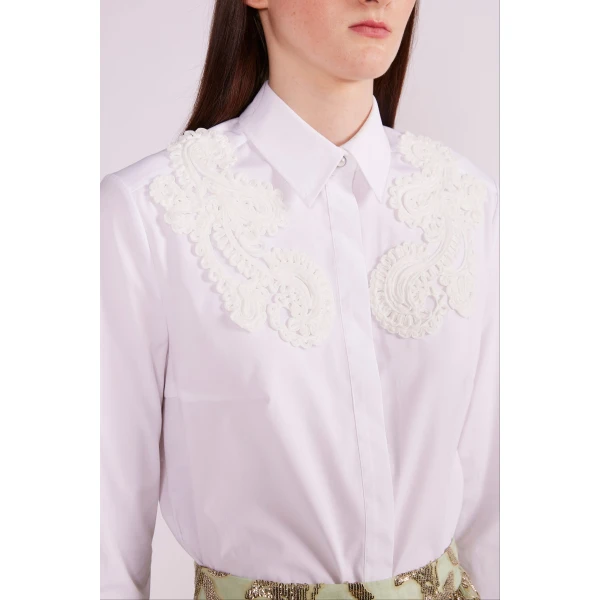 embroidered cotton top