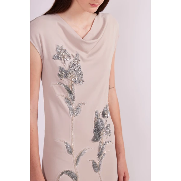 jersey crepe dress