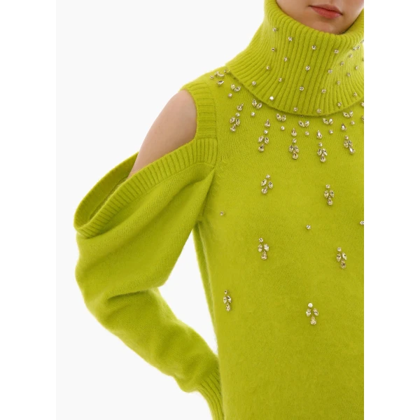 green knitwear
