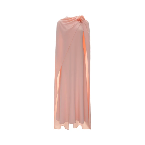 Dries Van Noten Danica Gown in Apricot Sable