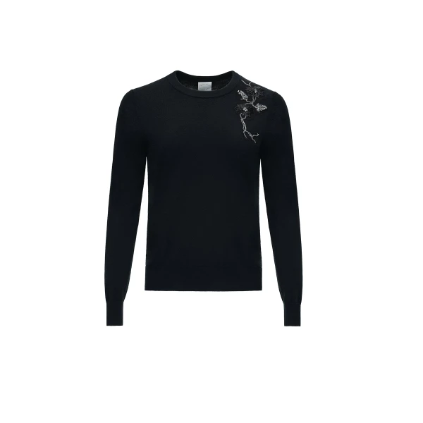 Dries Van Noten Delilah Jumper in Black Baby Cashmere