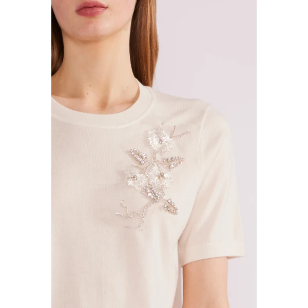 Delilah Jumper in Pink Baby Cashmere - Image 6