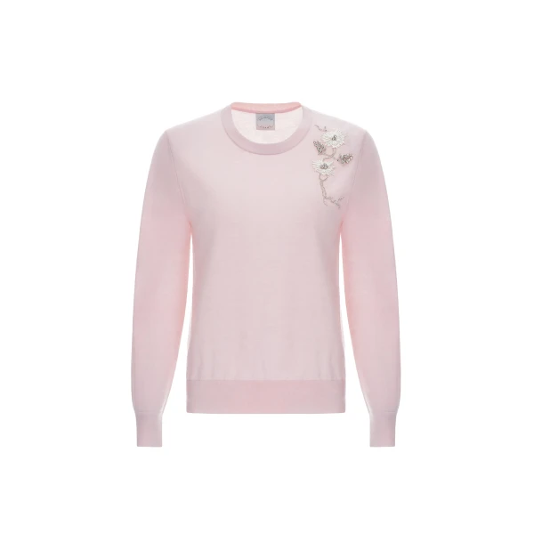 Delilah Jumper in Pink Baby Cashmere