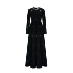Dries Van Noten Delphi Gown in Black Sable