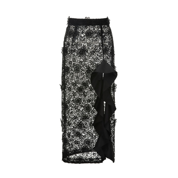 Dries Van Noten Diane Skirt in Black Lace