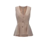 Dries Van Noten Dores Waiscoat in Sand