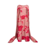Dries Van Noten Drew Gown in Pink Fuchsia Duchesse