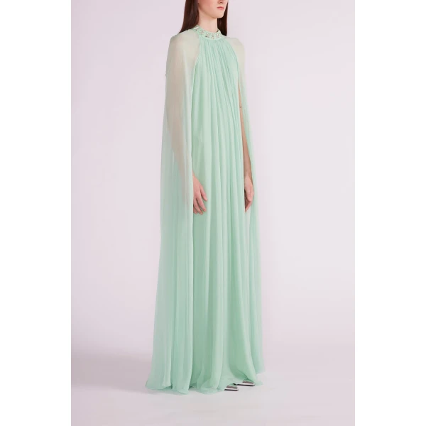 Elinda Gown in Mint Chiffon - Image 4