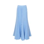 Dries Van Noten Ellen Midi Skirt in Sky Blue Tweed