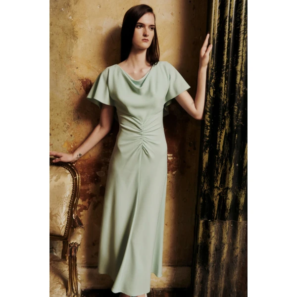 Emery Dress in Mint Sable - Image 2