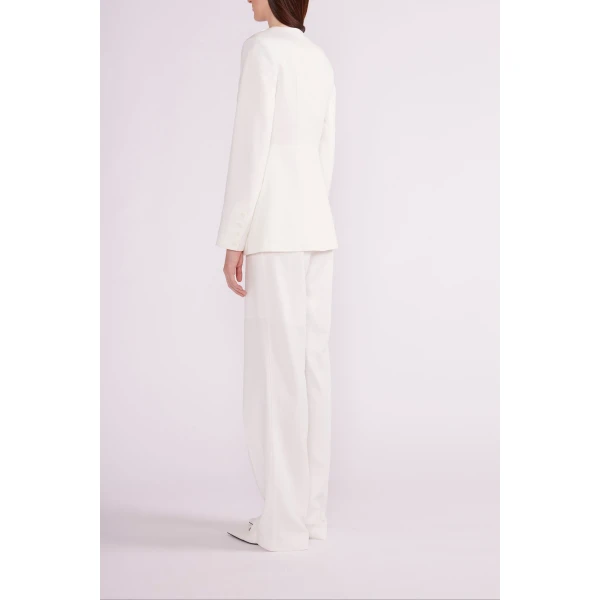 Emilio Trousers in White Linen - Image 4