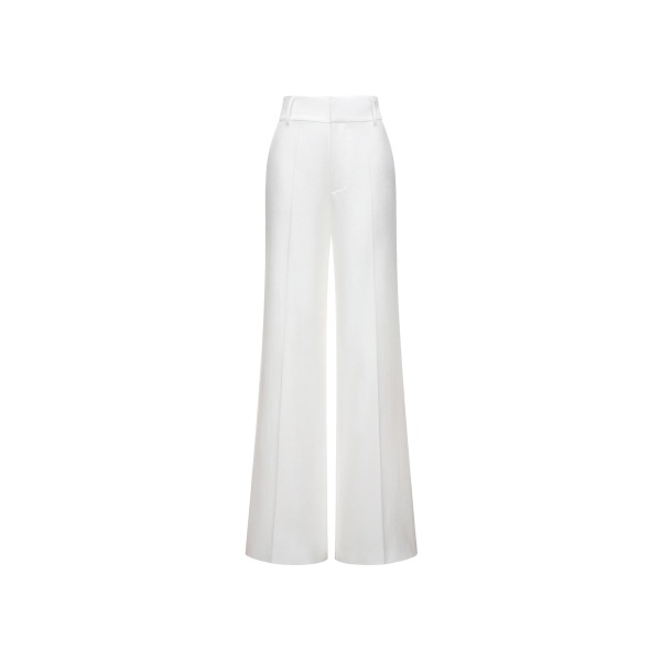 Dries Van Noten Emilio Trousers in White Linen