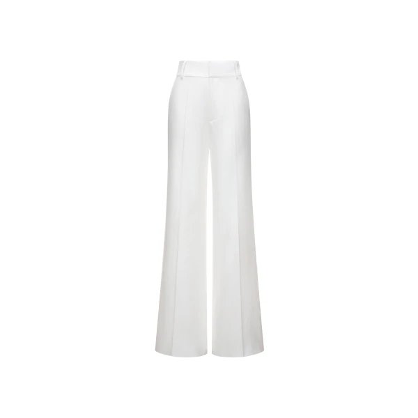 Dries Van Noten Emilio Trousers in White Linen