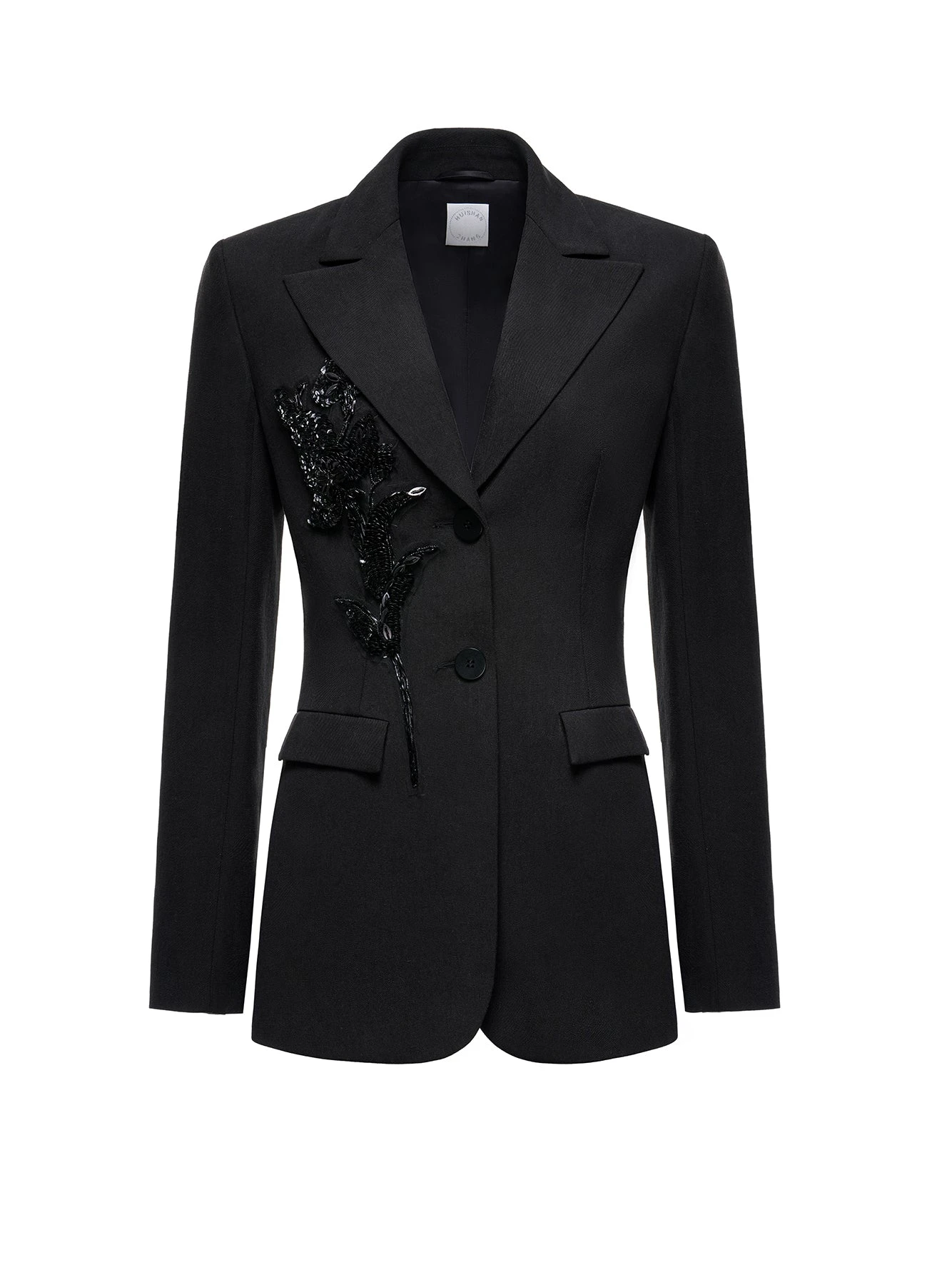 Dries Van Noten Estelle Jacket in Black Linen | | Coveti Dries Van Noten Estelle Jacket in Black Linen
