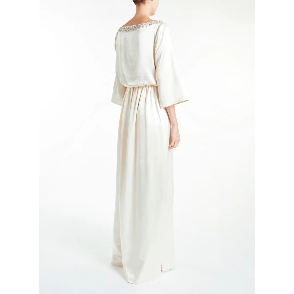 Etta Gown in Ivory Satin - Image 3