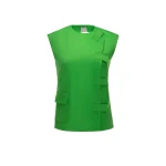 Dries Van Noten Evie Top in Bright Apple Duchesse Satin