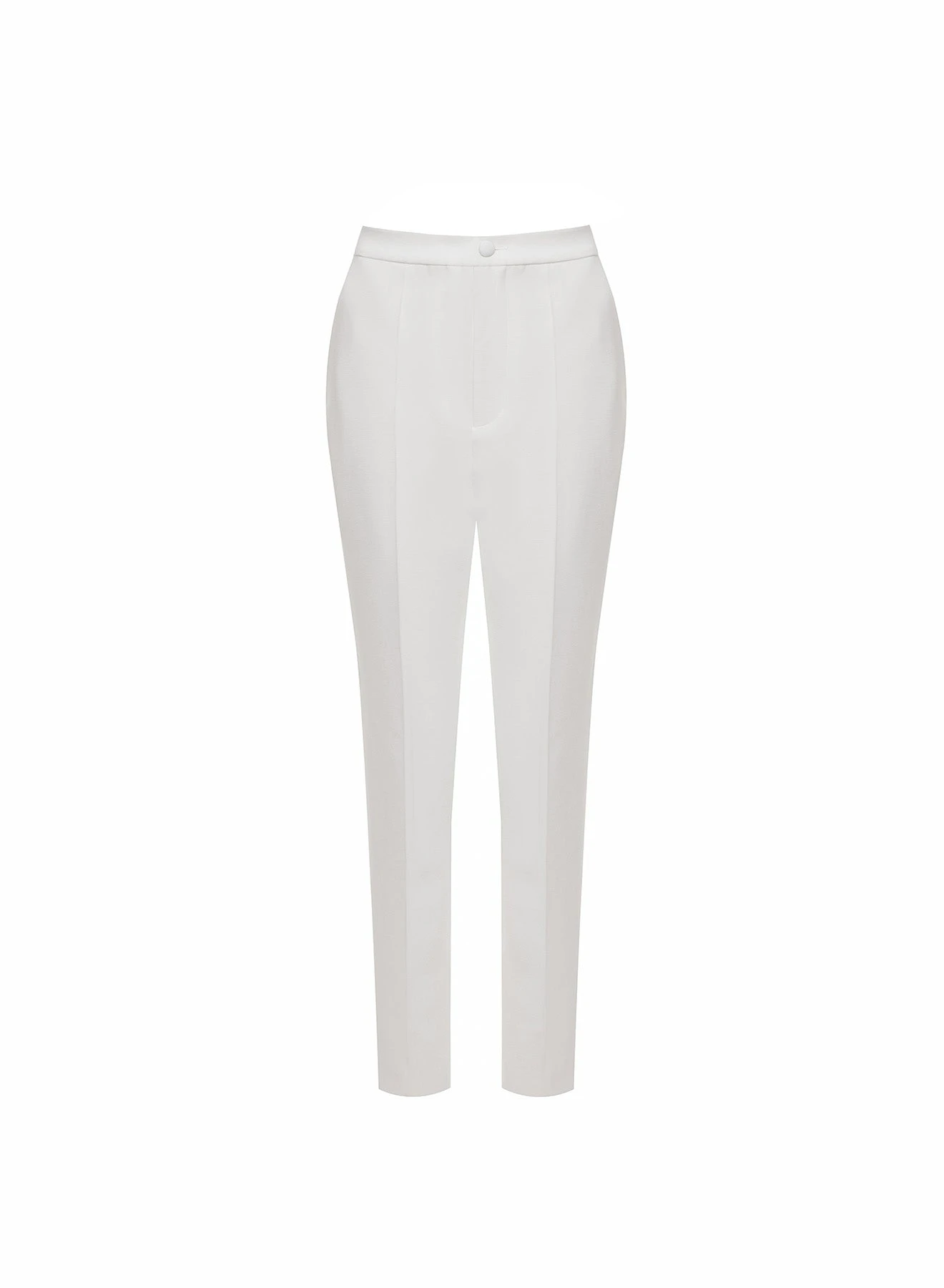 Dries Van Noten Francesca Trousers in White Crepe | | Coveti Dries Van Noten Francesca Trousers in White Crepe