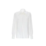 Dries Van Noten Geraldine Top in White Sable