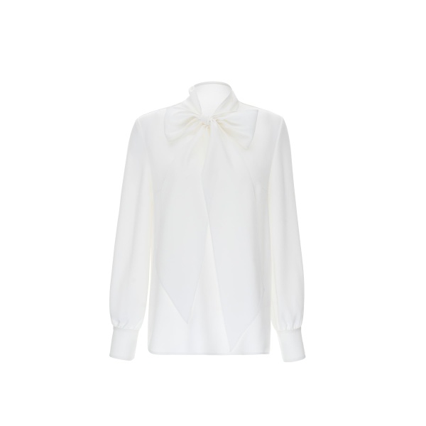 Dries Van Noten Geraldine Top in White Sable