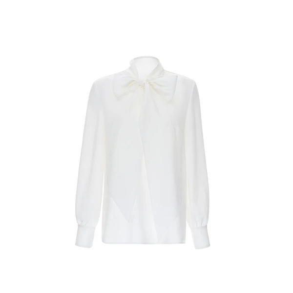 Dries Van Noten Geraldine Top in White Sable